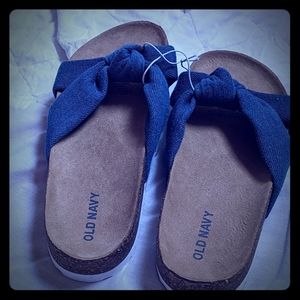 Chambray girls sandals *new but missing tag